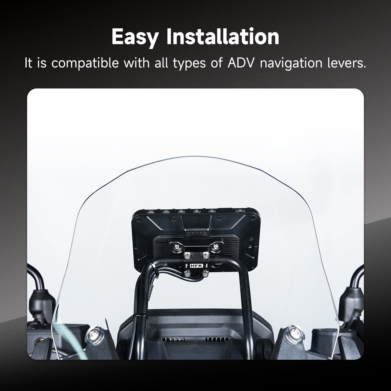 HFK CNC Tube Clamp Bracket for HC50/HC50-RM Motorcycle Carplay