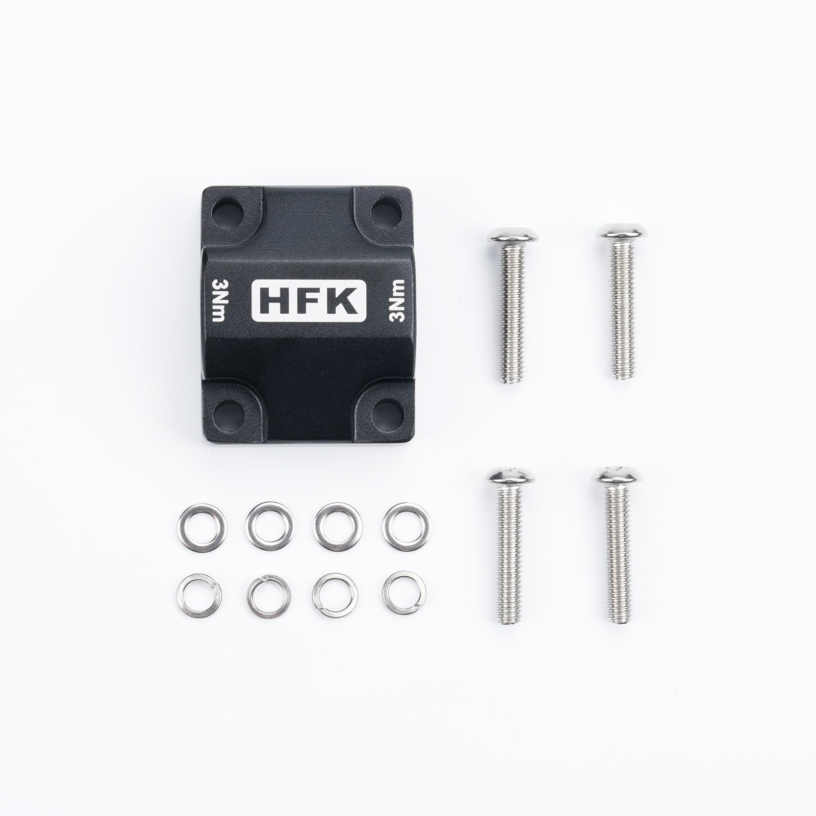 HFK CNC Tube Clamp Bracket for HC50 Motorcycle Carplay,Alloy CNC Crossbar Clamp for 12-13mm Crossbars