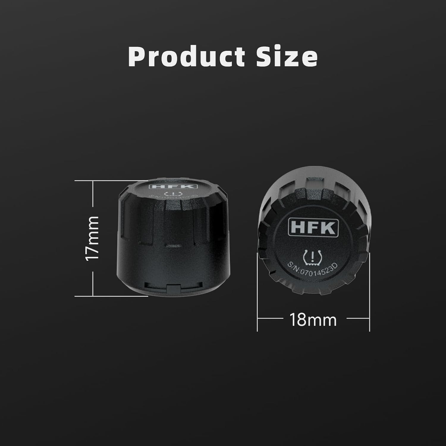 HFK T100Mini Tire Pressure Monitoring System – Wireless TPMS for Motorcycles