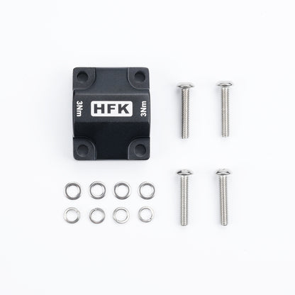 HFK CNC Tube Clamp Bracket for HC50 Motorcycle Carplay，Alloy CNC Crossbar Clamp for 12-13mm Crossbars