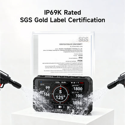 HFK HC50-RM Smart Motorcycle CarPlay GPS with Quick-Release & Dash Cam (Basic Kit)