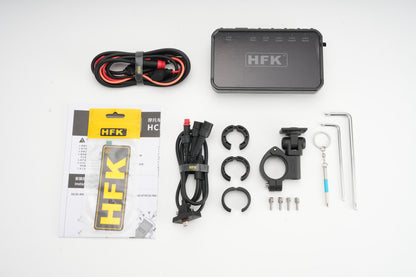 HFK HC50-RM Smart Motorcycle CarPlay GPS with Quick-Release & Dash Cam (Basic Kit)